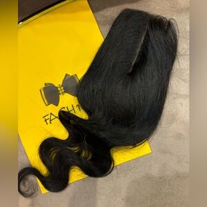 2X6 skinlike human hair HD closure NWT